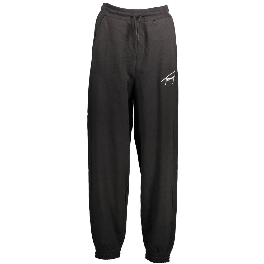 Tommy Hilfiger – Schwarze Baumwollhose