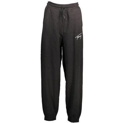 Tommy Hilfiger – Schwarze Baumwollhose