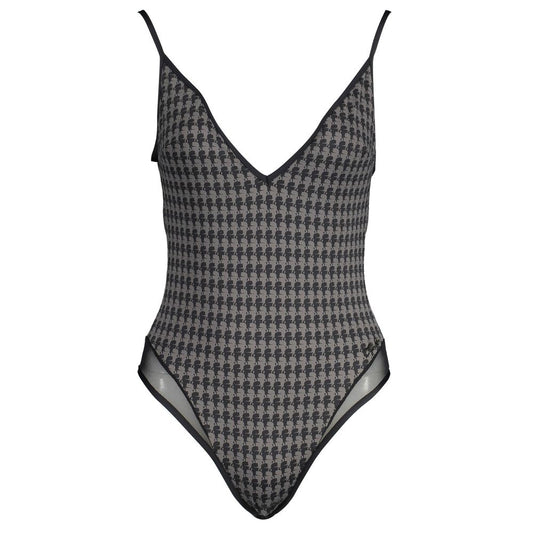 Karl Lagerfeld Black Elastane Swimwear