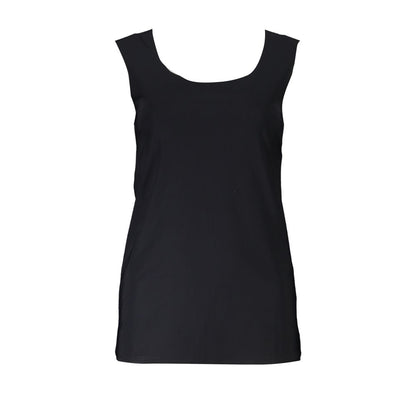 Patrizia Pepe Schwarzes Elastan-Tanktop