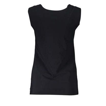 Patrizia Pepe Schwarzes Elastan-Tanktop