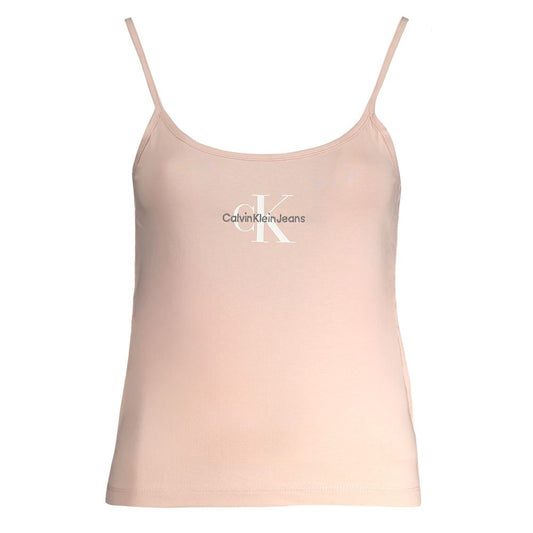 Calvin Klein – Rosafarbenes Baumwoll-Tanktop