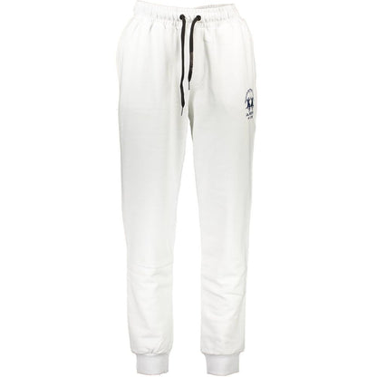 La Martina White Cotton Pant