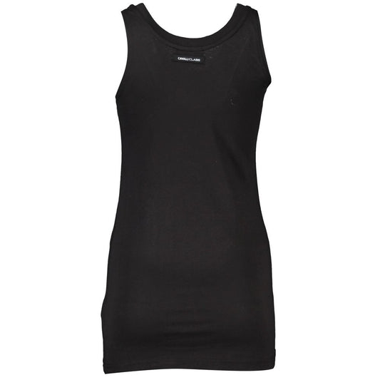 Schwarzes Tanktop aus Baumwolle von Cavalli Class