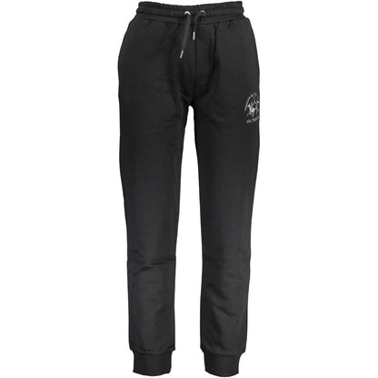 La Martina Black Cotton Pant