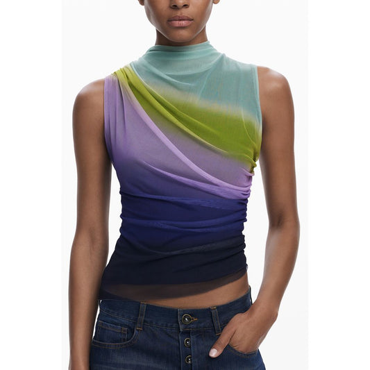 Desigual Grünes Polyester-Tanktop