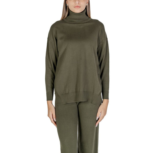 Cleré Green Viscose Turtleneck