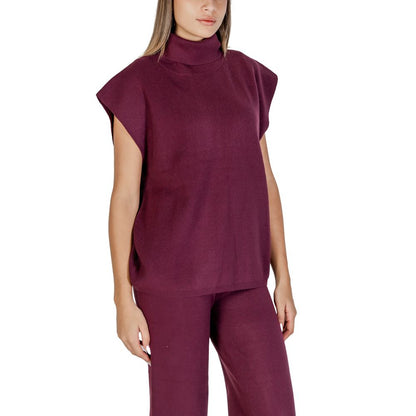 Cleré Purple Viscose Turtleneck