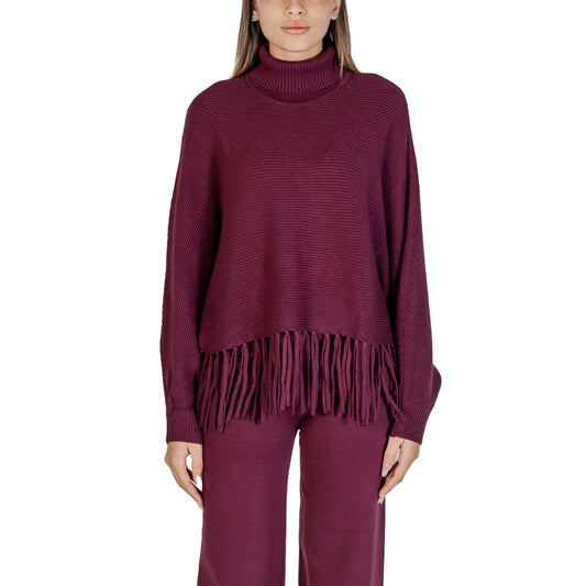 Cleré Purple Viscose Turtleneck
