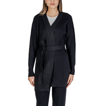 Cleré Black Viscose Cardigan