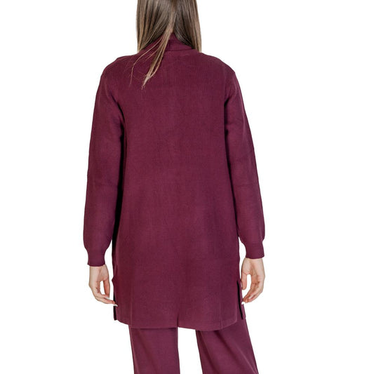 Cleré Purple Viscose Cardigan