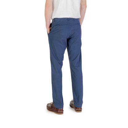 Borghese Blaue Skinny-Hose aus Baumwolle