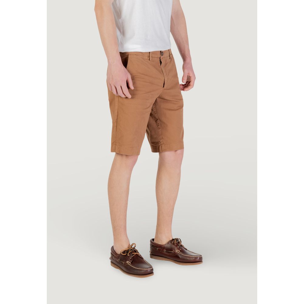 Borghese Beige Baumwoll-Bermudashorts