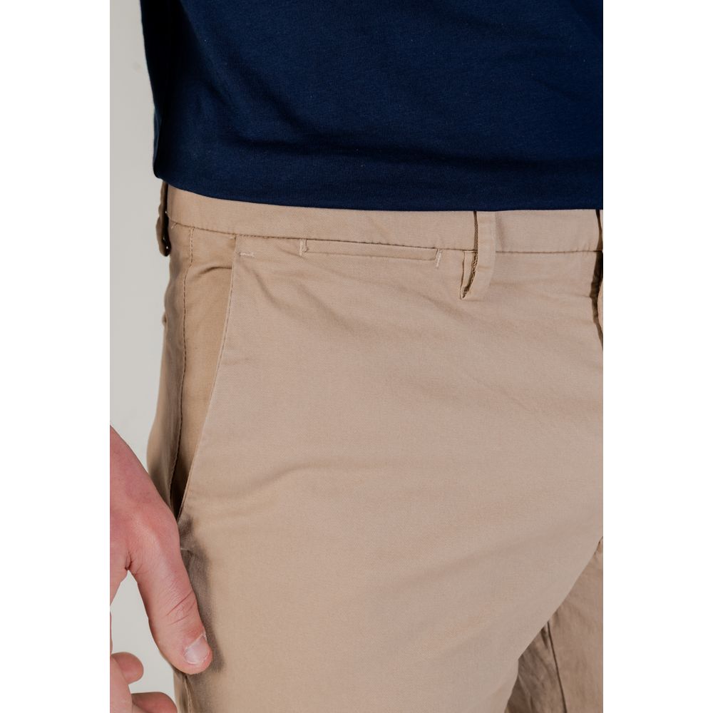 Borghese Beige Skinny-Hose aus Baumwolle