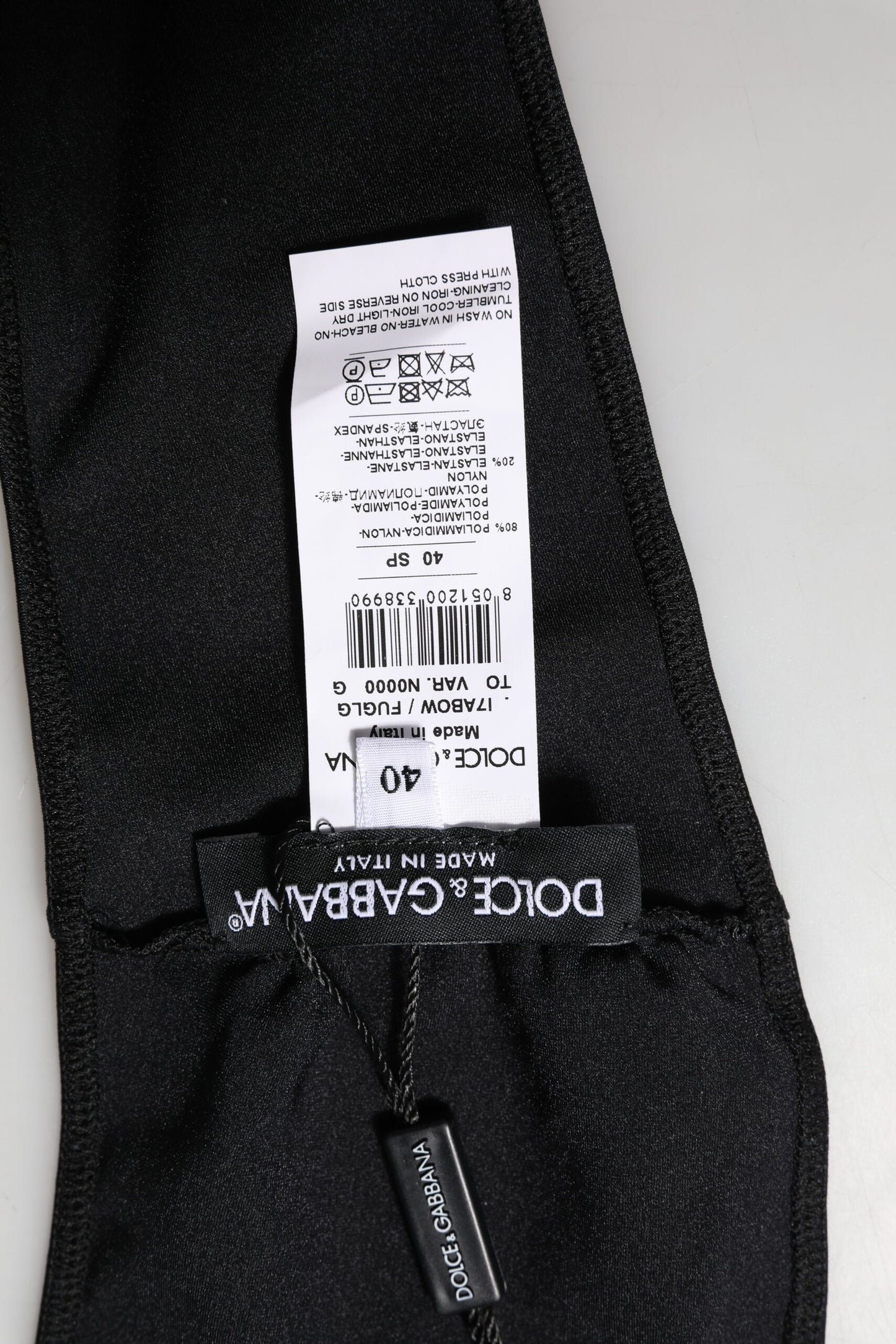 Dolce &amp; Gabbana – Trägerloses Bandeau-Tube-Top aus Nylonmischung in Schwarz