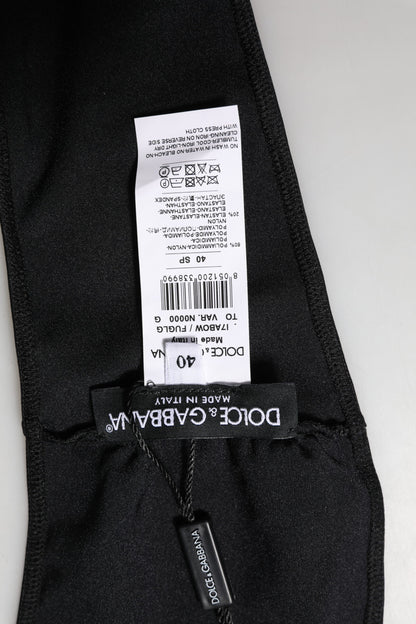 Dolce &amp; Gabbana – Trägerloses Bandeau-Tube-Top aus Nylonmischung in Schwarz