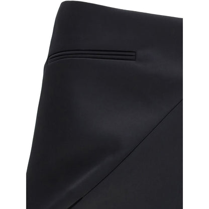 Courrèges Black Triacetate Mini Skirt