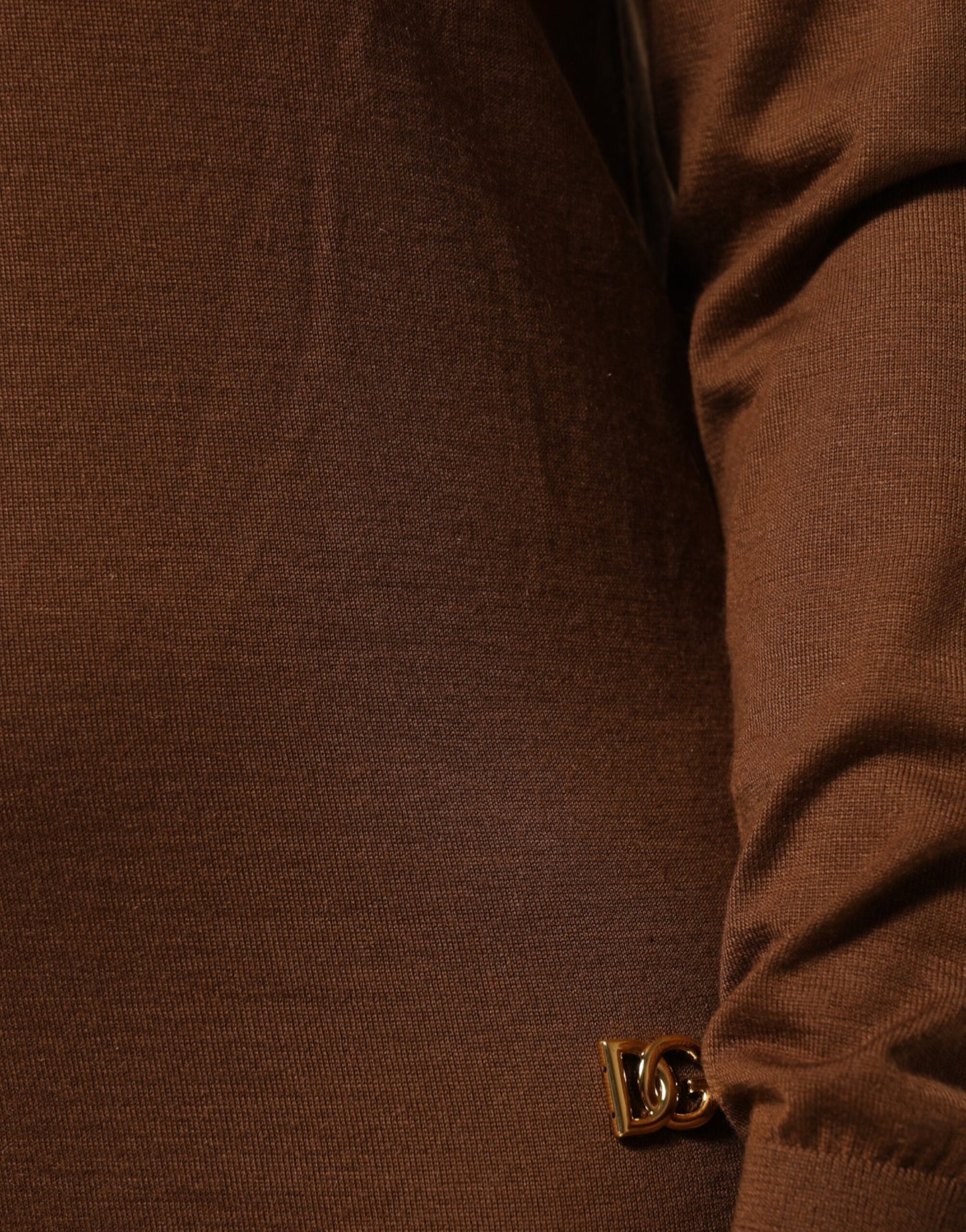 Dolce &amp; Gabbana – Pullover aus Kaschmir mit Rollkragen in Braun