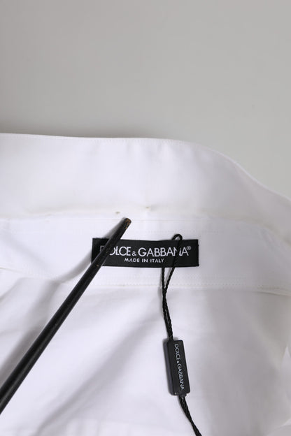 Dolce &amp; Gabbana – Weißes Hemd mit Kristallverzierung