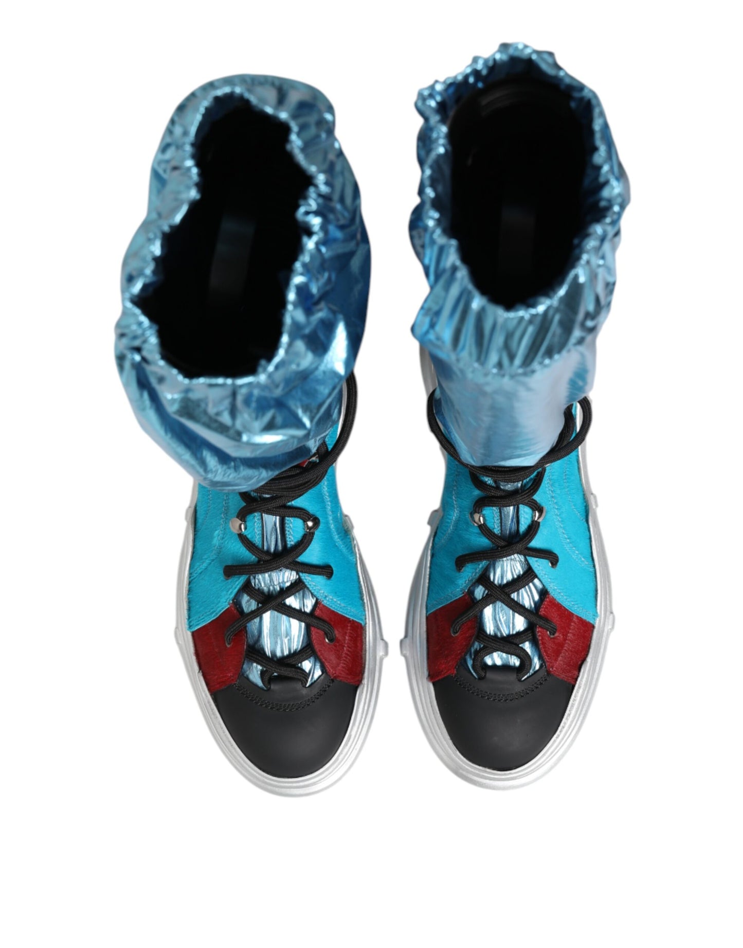 Dolce &amp; Gabbana – Overknee-Socken mit Schnürung in Blau für Herren