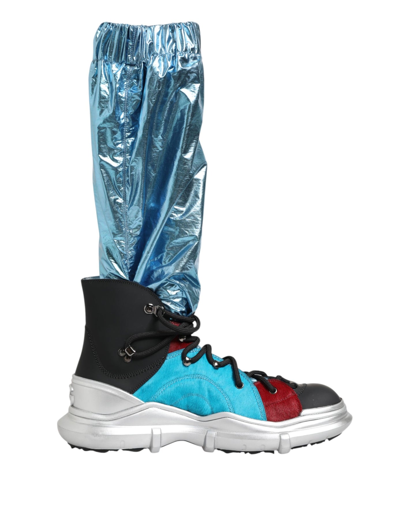 Dolce &amp; Gabbana – Overknee-Socken mit Schnürung in Blau für Herren