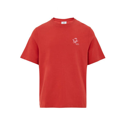 Rotes Baumwoll-T-Shirt von Maison Kitsuné