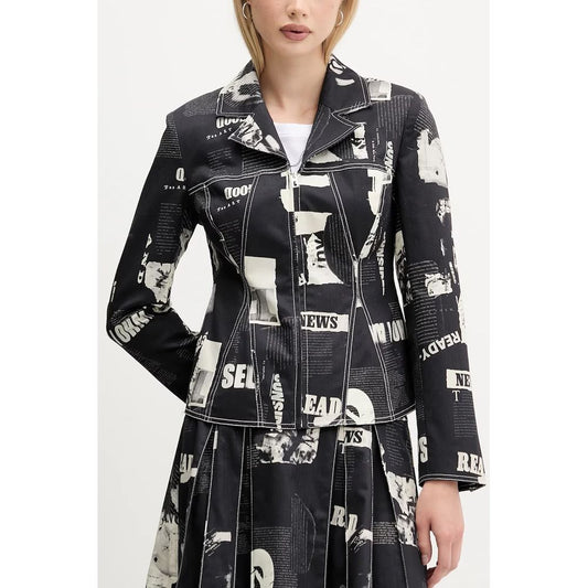 Desigual Schwarze Baumwolljacken und -mäntel