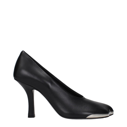 Burberry – Schwarze Pumps aus Leder mit hohem Absatz