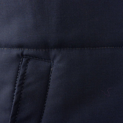 Made in Italy Blue Wool Men Vest