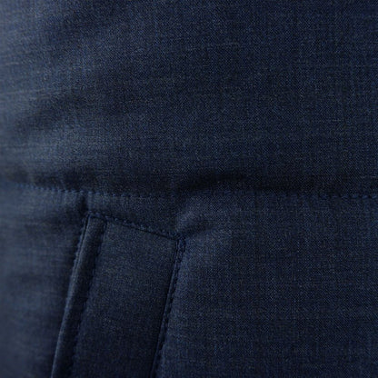 Made in Italy Blue Wool Men Vest