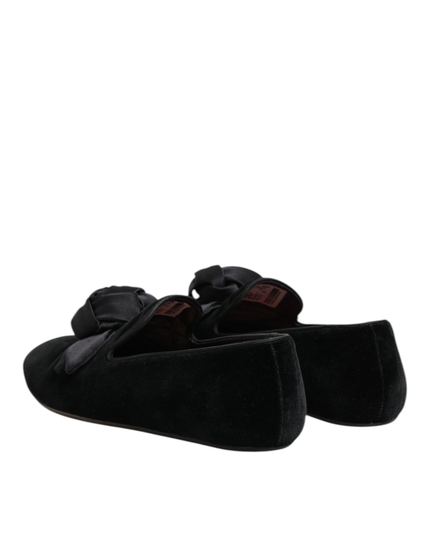Dolce &amp; Gabbana – Slipper aus schwarzem Wildleder und Baumwolle mit Rosenmuster