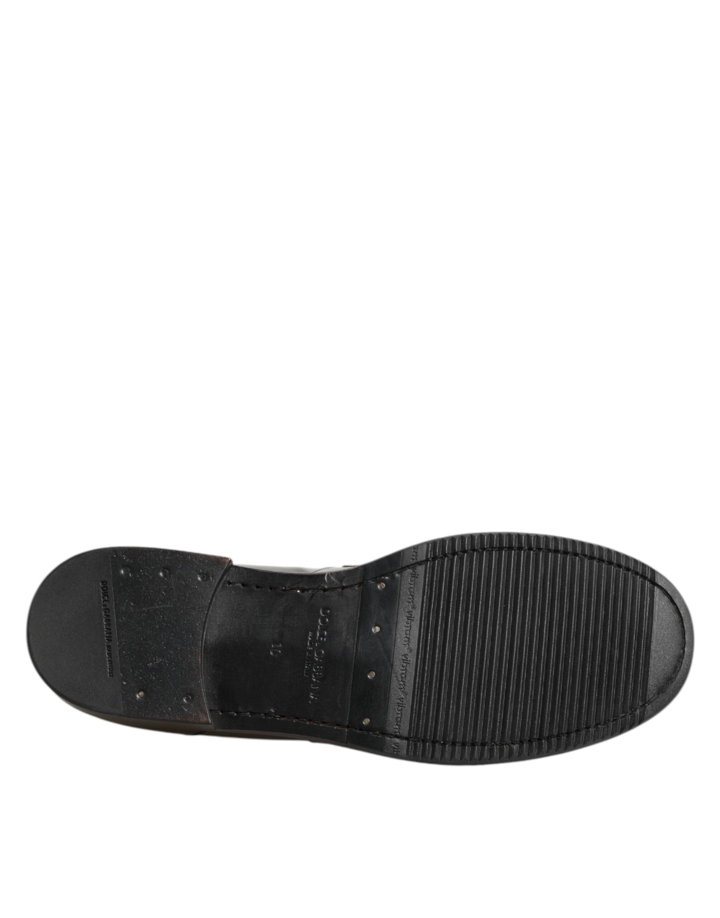 Dolce &amp; Gabbana Herren Slipper mit Logo in Metallic-Silber