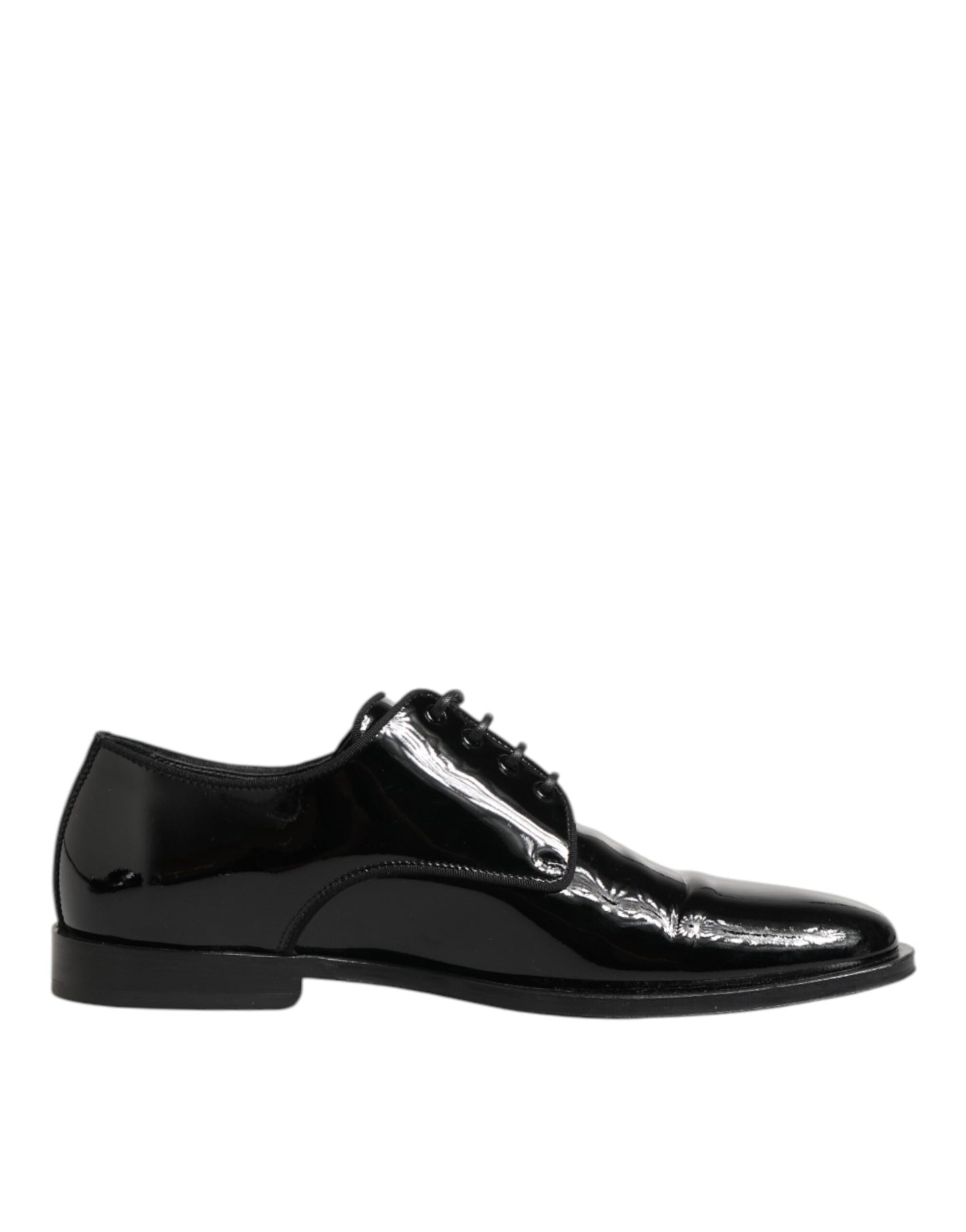 Dolce &amp; Gabbana – Derby-Schuhe aus schwarzem Leder mit Schnürung für formelle Anlässe