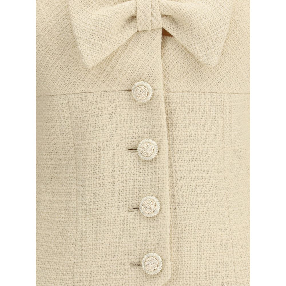 Valentino Kurze Jacke aus schlichtem Wolltweed