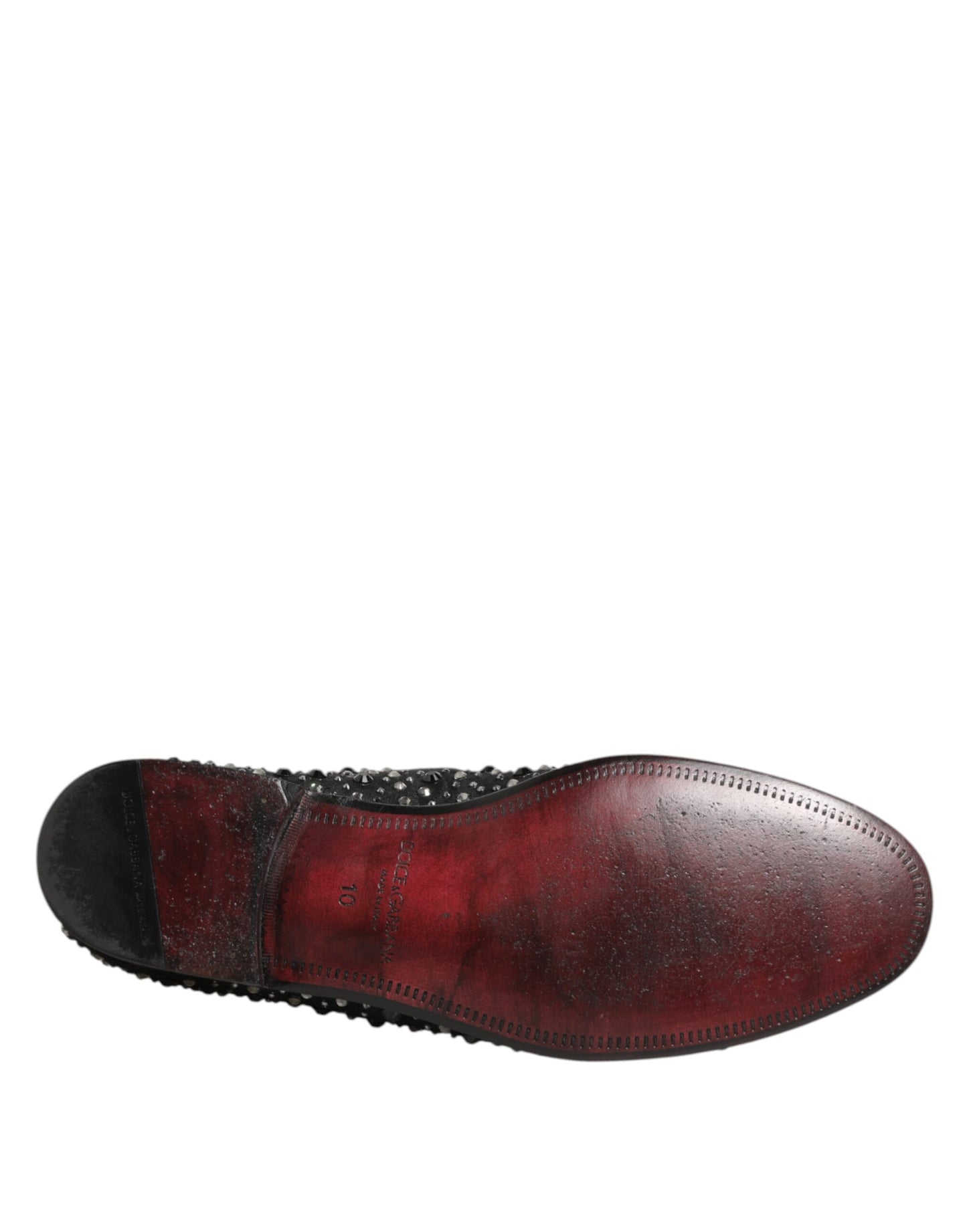 Dolce &amp; Gabbana – Loafer aus schwarzem Wildleder mit Kristallverzierung
