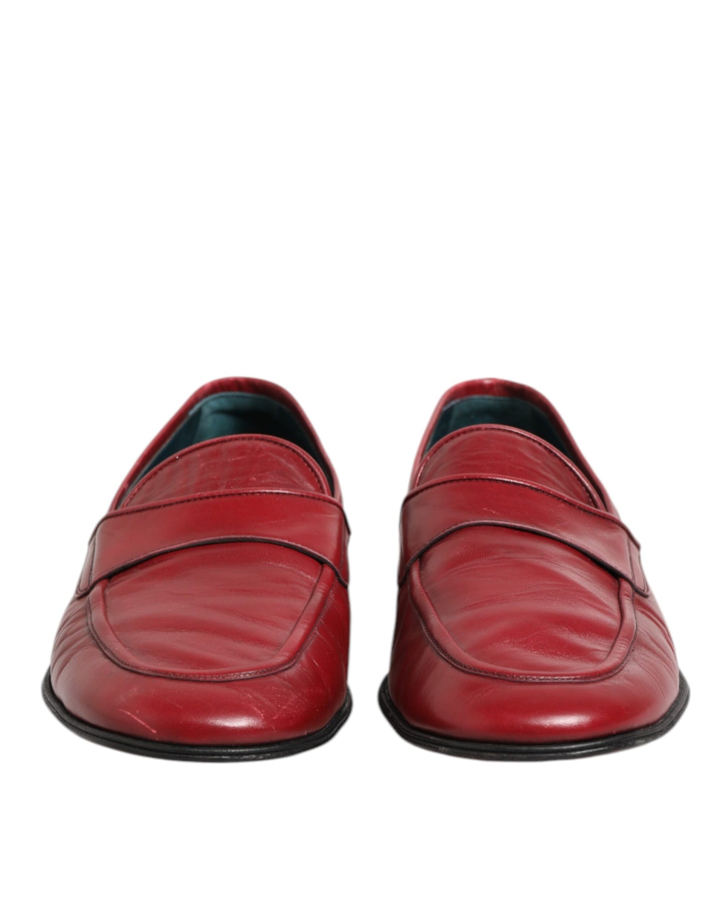 Dolce &amp; Gabbana – Slipper aus rotem Leder für Herren