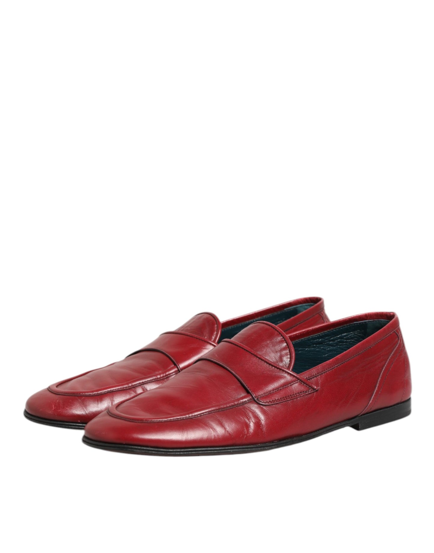 Dolce &amp; Gabbana – Slipper aus rotem Leder für Herren