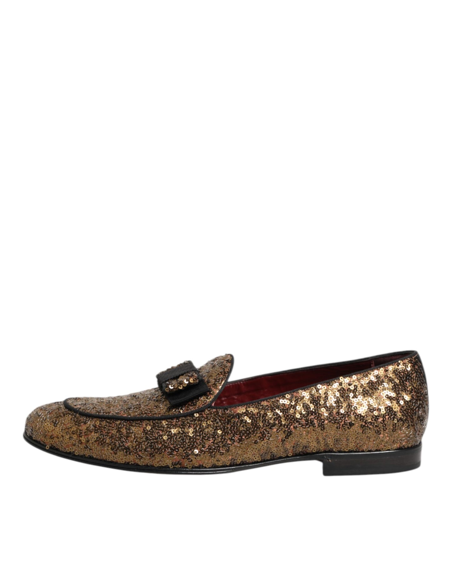 Dolce &amp; Gabbana – Slipper mit goldenen Pailletten für Herren