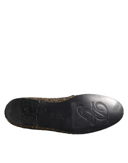 Dolce &amp; Gabbana – Slipper mit goldenen Pailletten für Herren
