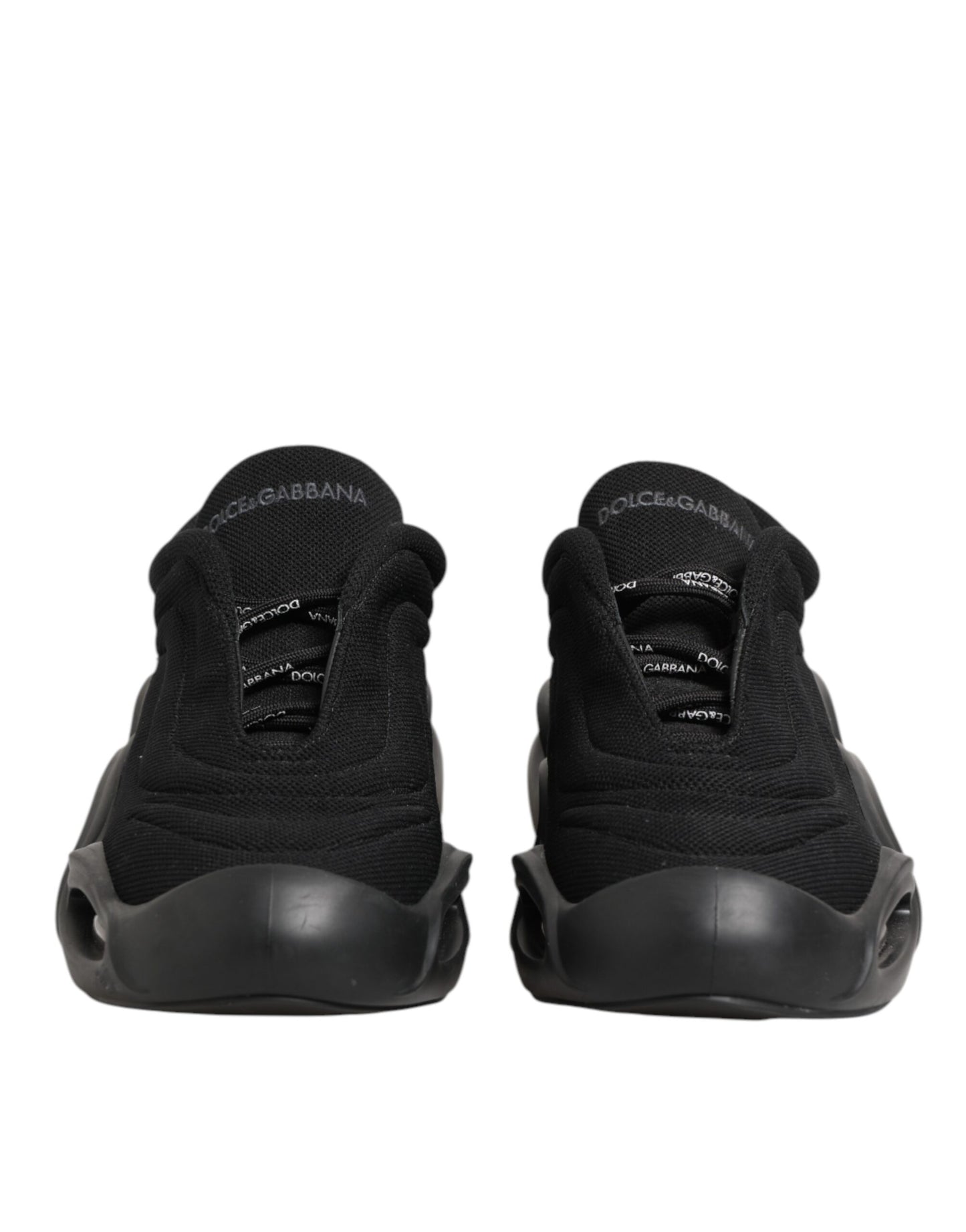 Dolce &amp; Gabbana – Schwarze Wave-Sneaker mit Schnürung für Herren