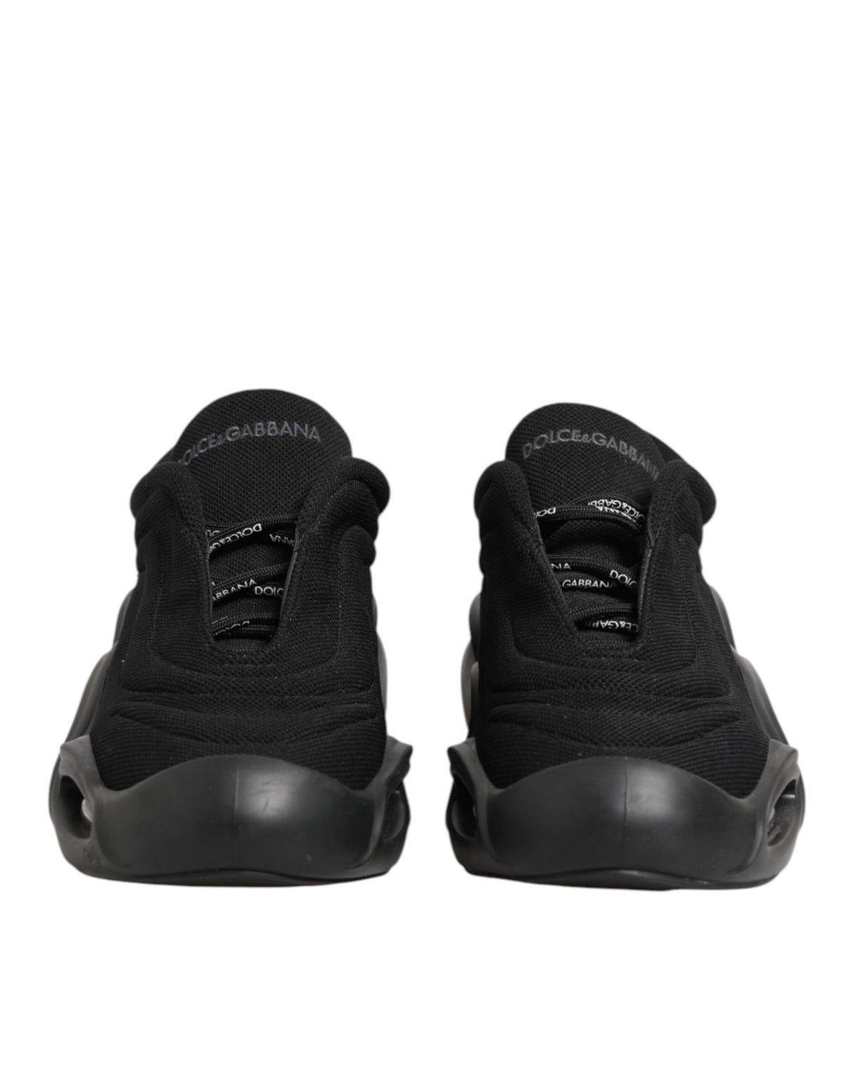 Dolce &amp; Gabbana – Schwarze Wave-Sneaker mit Schnürung für Herren
