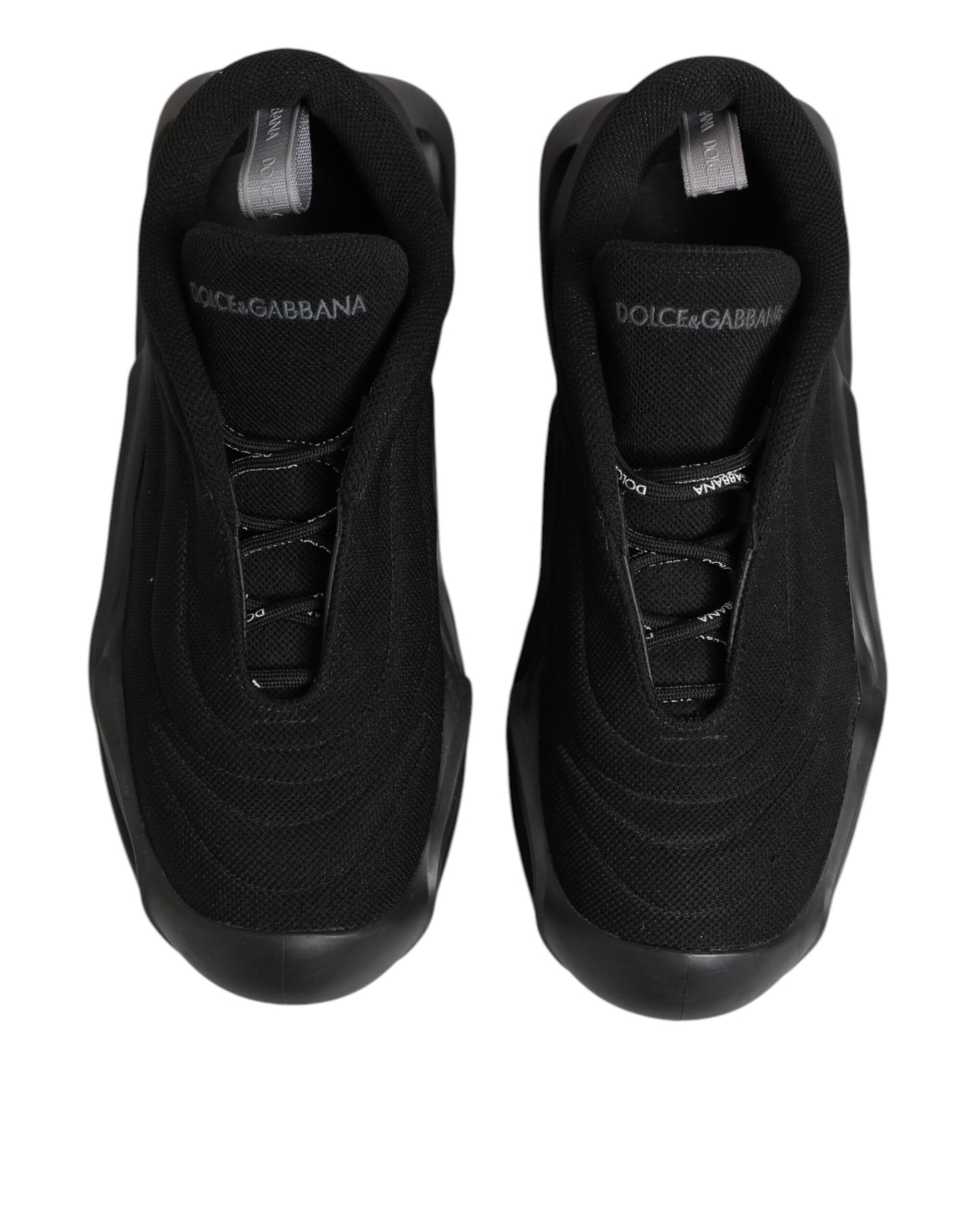 Dolce &amp; Gabbana – Schwarze Wave-Sneaker mit Schnürung für Herren
