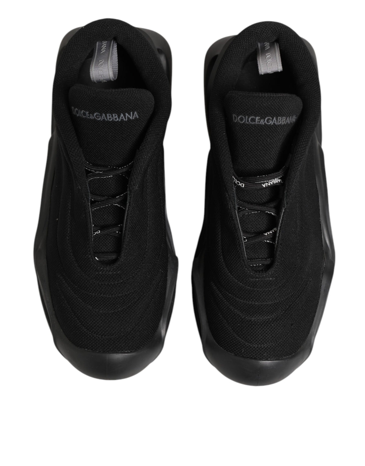 Dolce &amp; Gabbana – Schwarze Wave-Sneaker mit Schnürung für Herren