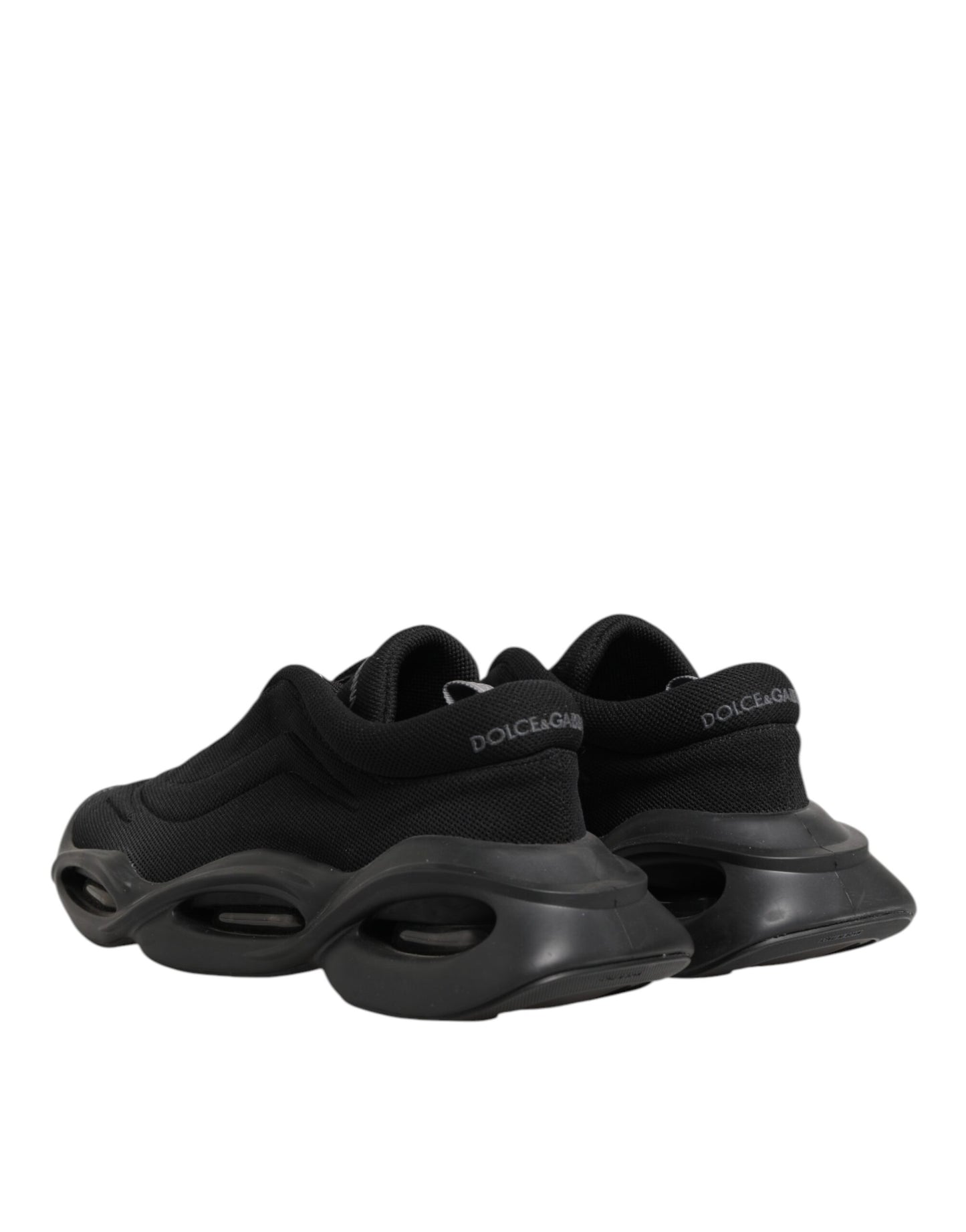 Dolce &amp; Gabbana – Schwarze Wave-Sneaker mit Schnürung für Herren