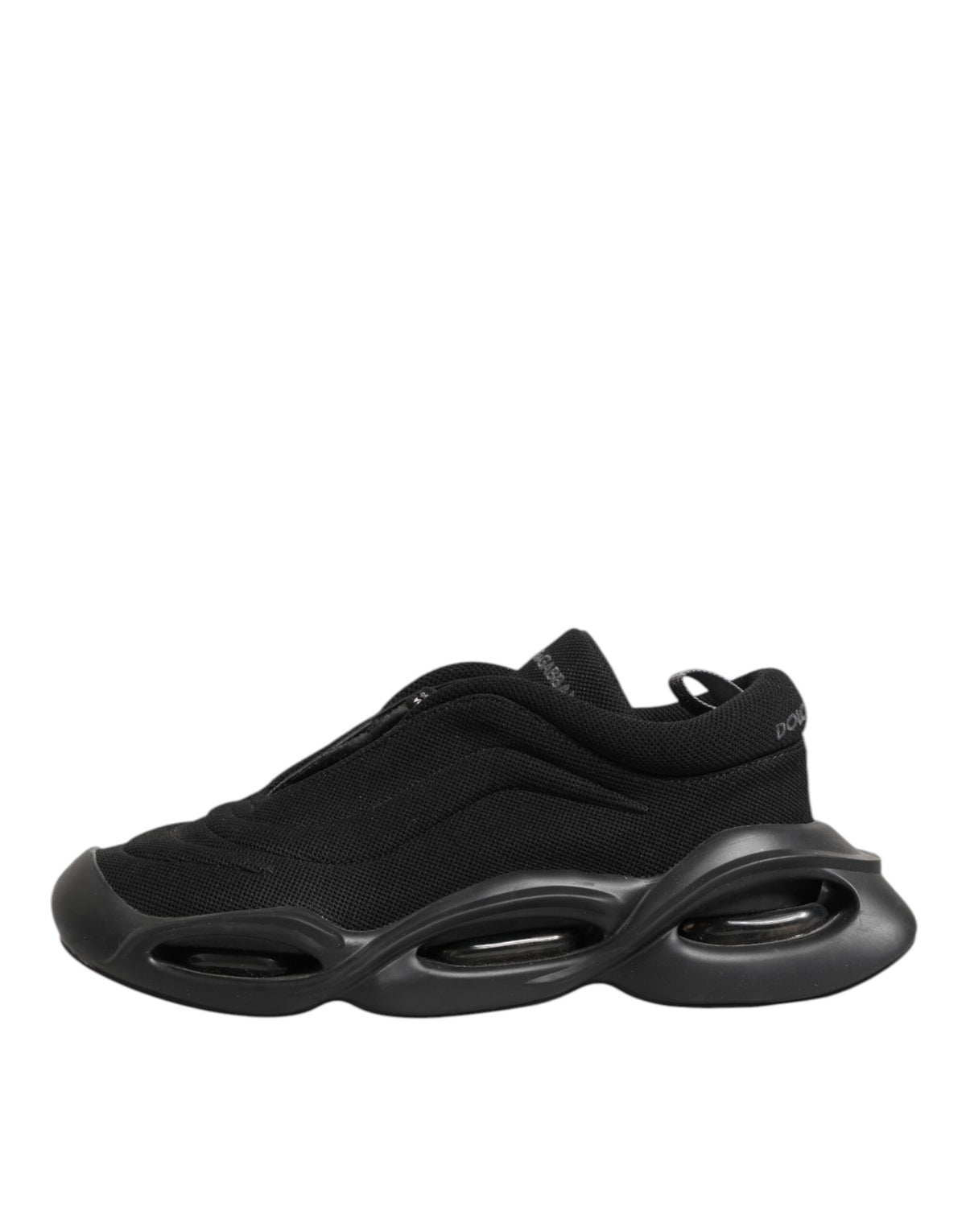 Dolce &amp; Gabbana – Schwarze Wave-Sneaker mit Schnürung für Herren
