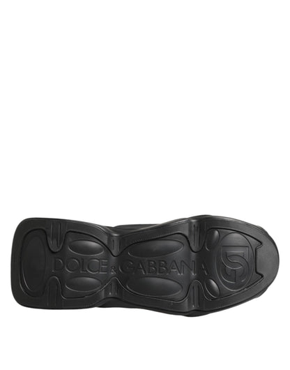 Dolce &amp; Gabbana – Schwarze Wave-Sneaker mit Schnürung für Herren