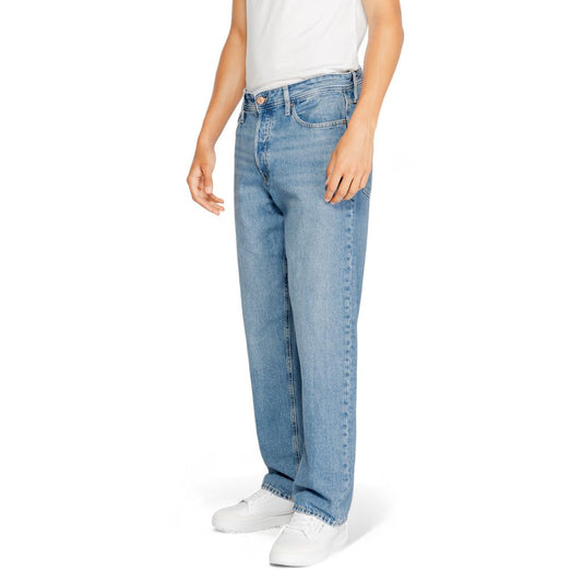 Jack Jones – Blaue Jeans aus Baumwolle mit entspannter Passform