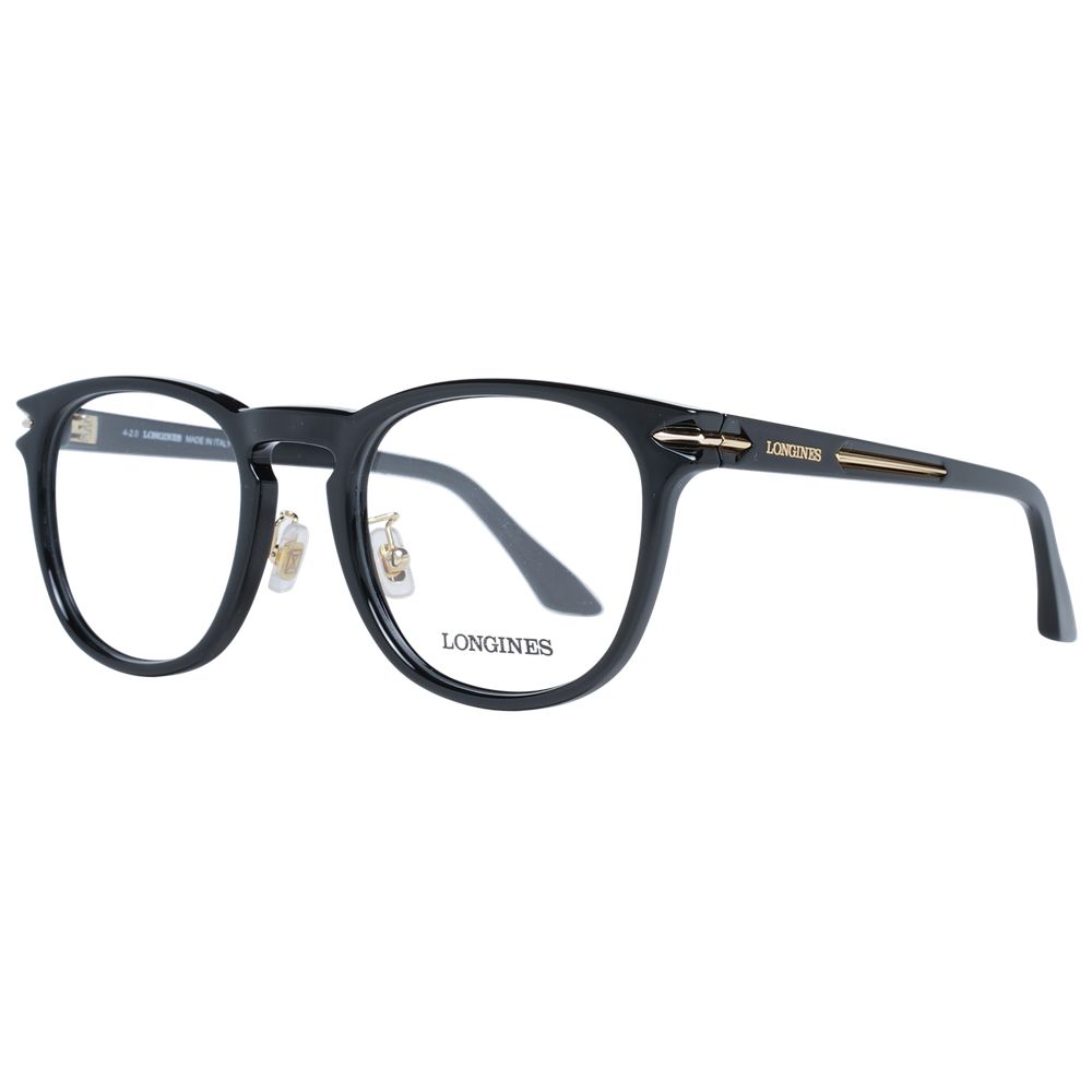 Longines Schwarze Kunststoffbrille (Gestelle)