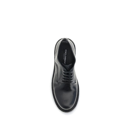 Dolce &amp; Gabbana Oxford- und Derby-Schuhe aus schwarzem Kalbsleder (Bos Taurus)