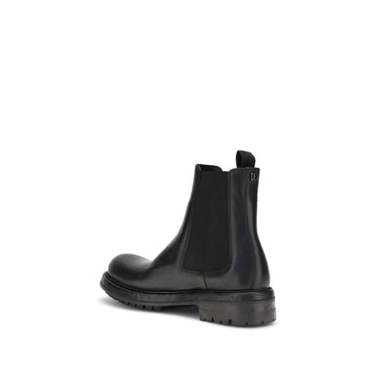 Dolce &amp; Gabbana Chelsea Boots aus schwarzem Kalbsleder (Bos Taurus)